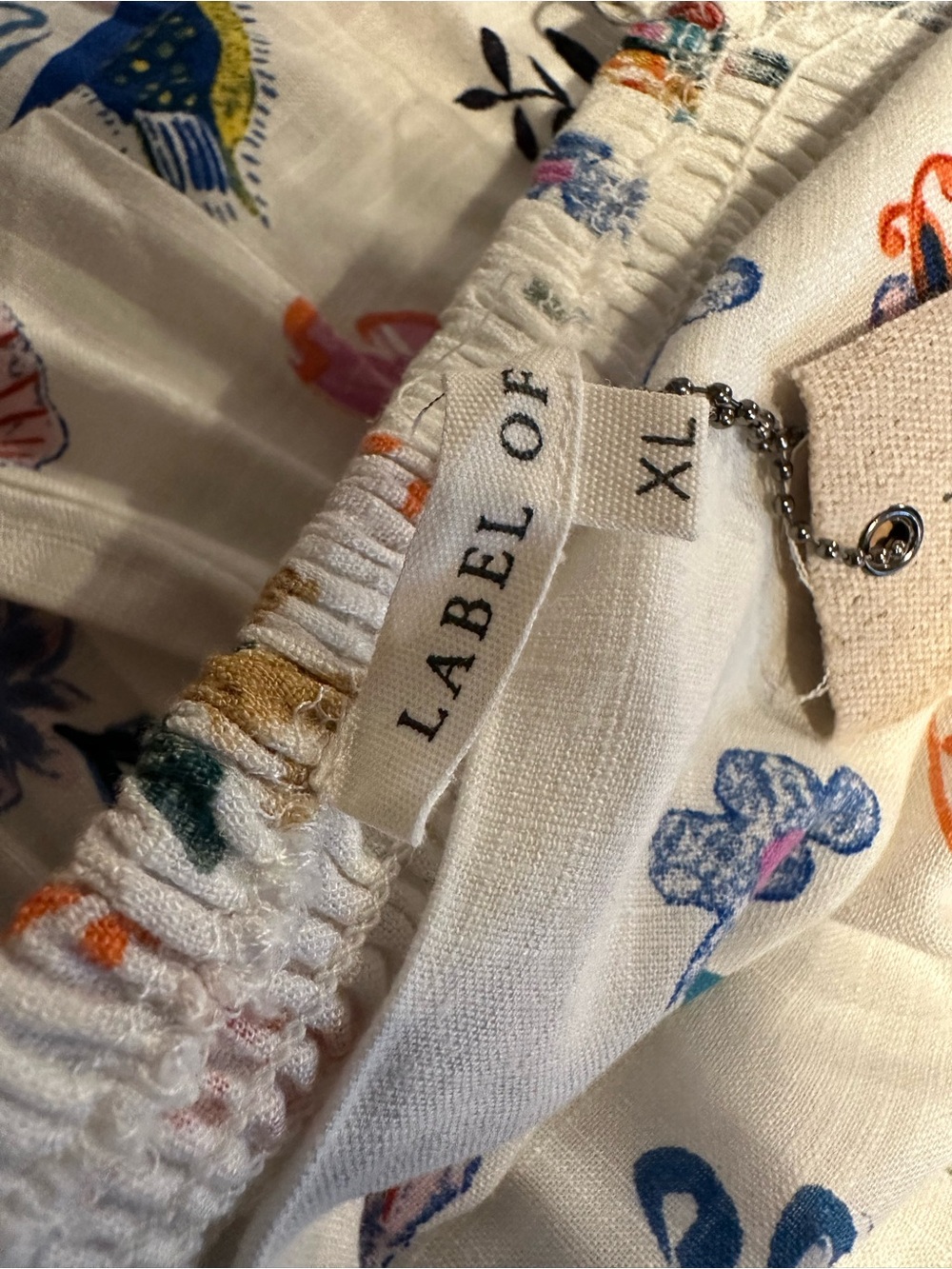 Label of Love Mediterranean Market Linen Blend Maxi Dress La Dolce Vita XL NWT - Picture 12 of 13